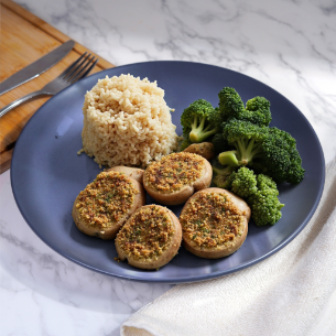 Panko Stuffed Mushrooms